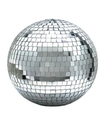 12 INCH SILVER REFLECTION MIRROR DISCO BALL