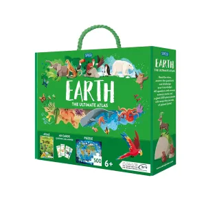 500 Piece Puzzle   Atlas Set - Earth