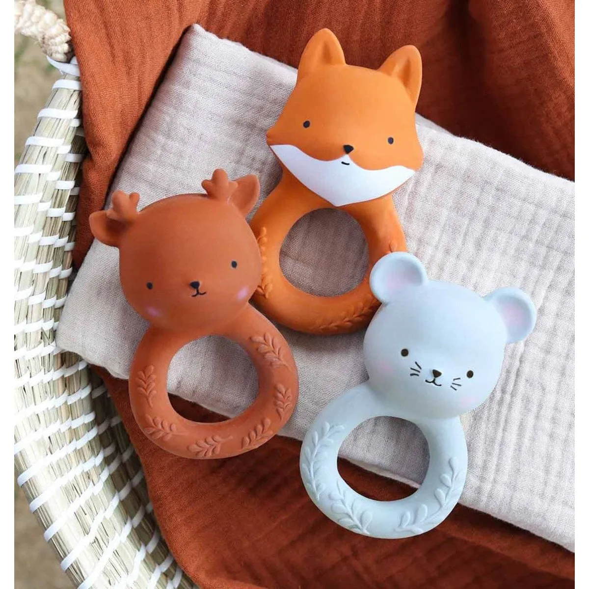 A Little Lovely Company Teething Ring: Deer