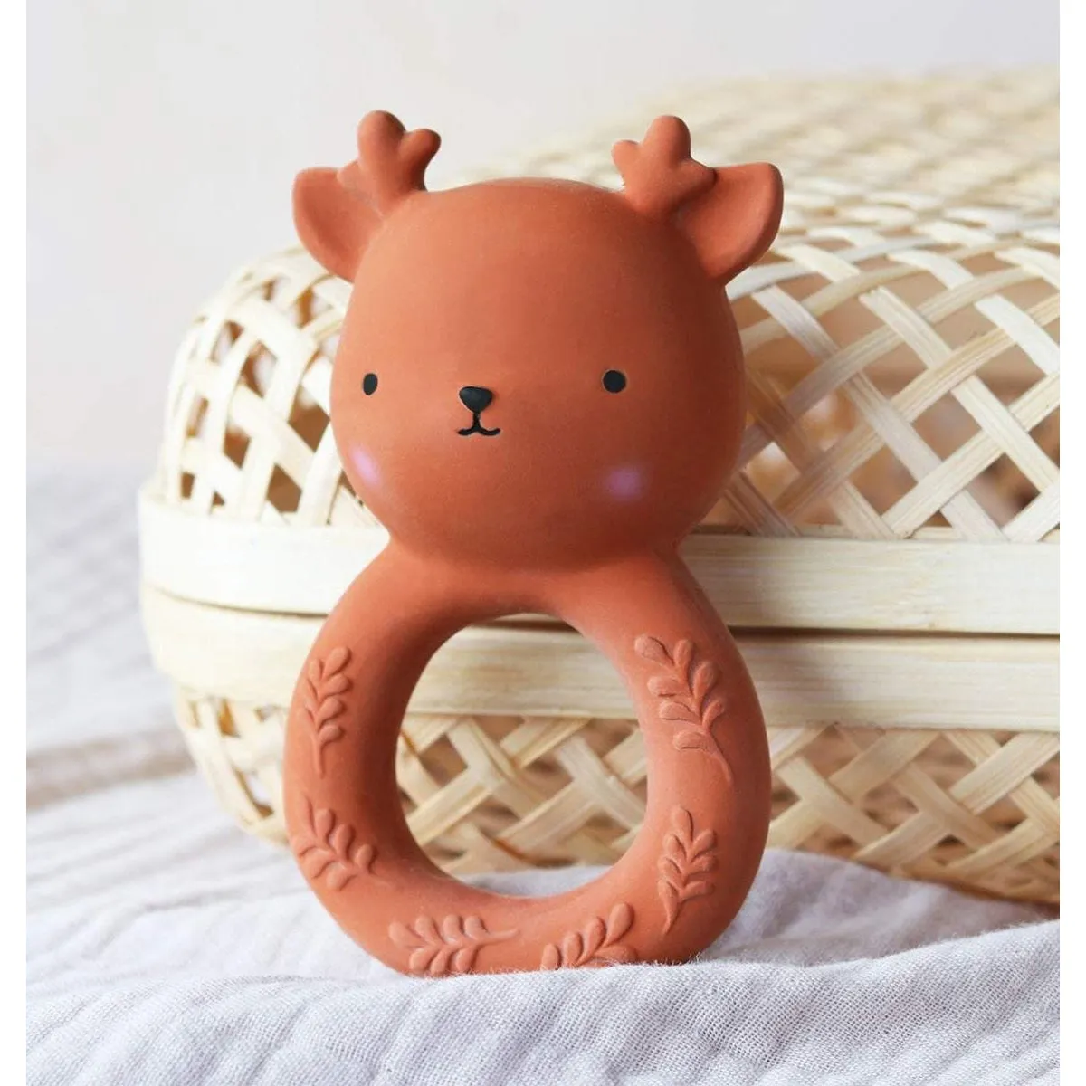 A Little Lovely Company Teething Ring: Deer