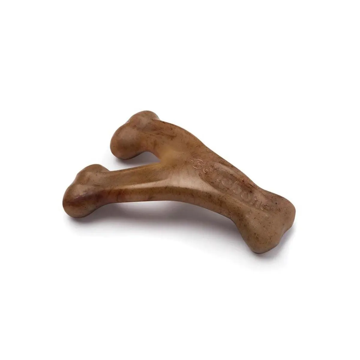 Benebone Bacon Wishbone Durable Dog Chew Toy Medium 6.3 Oz