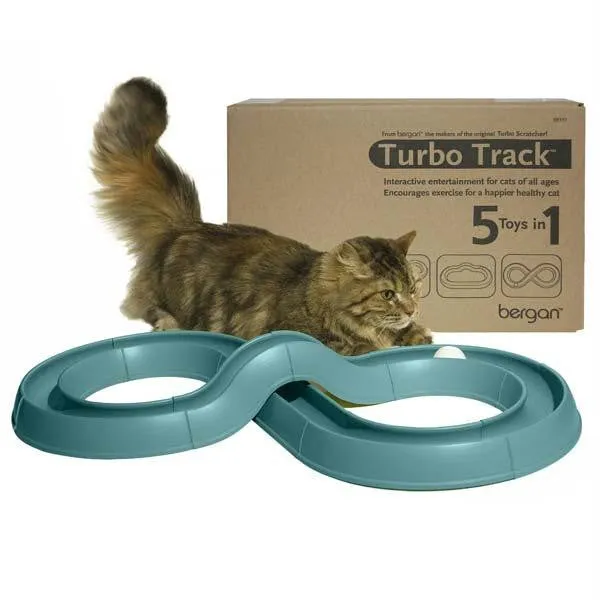 Bergan Turbo Track Cat Toy Green