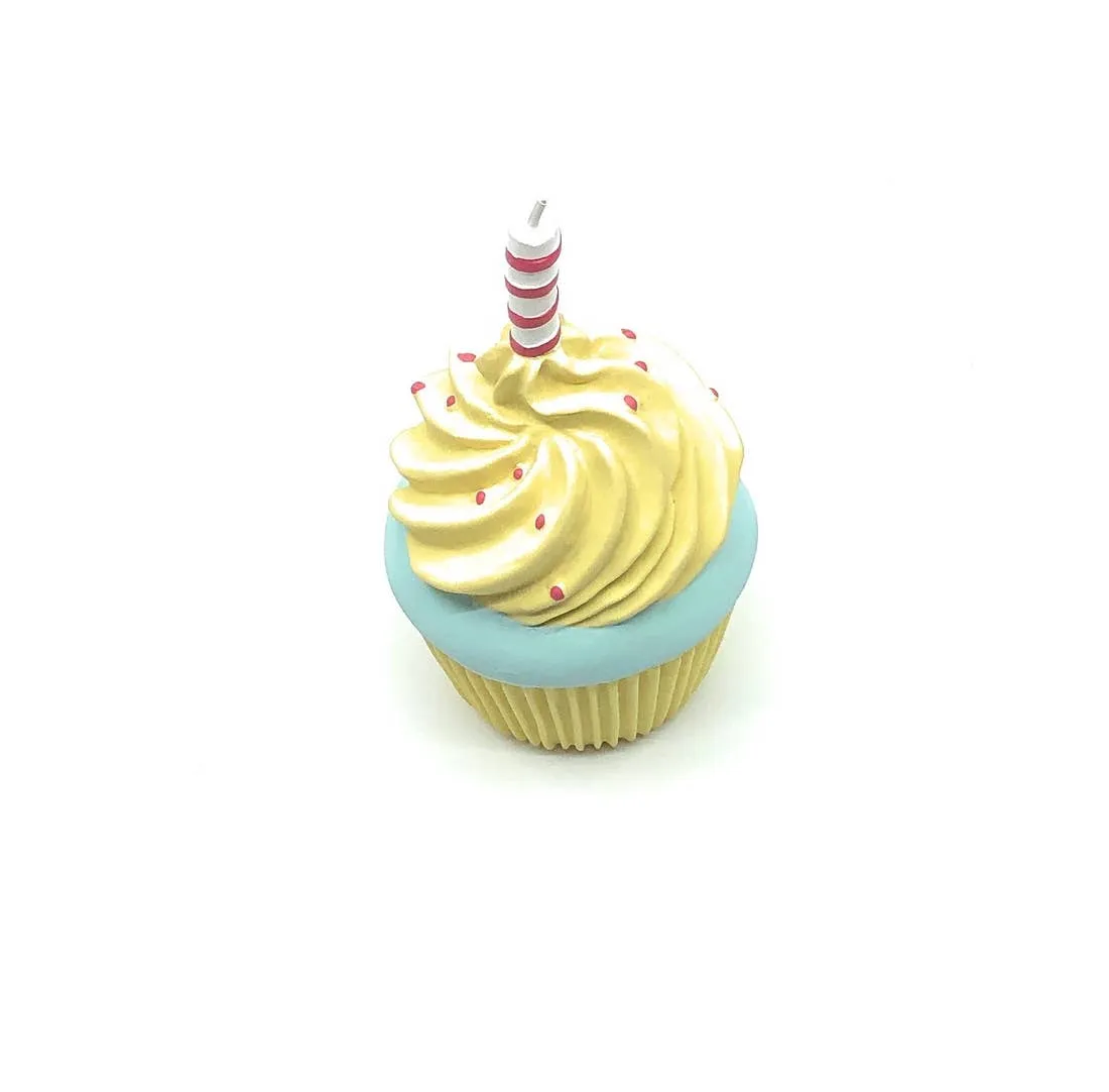 Birthday Cupcake Squeaker Dog Toy