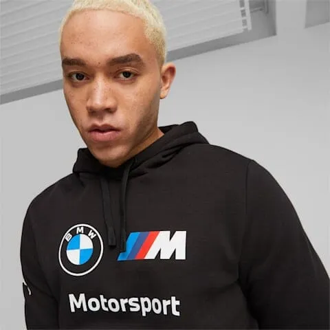 BMW M Motorsport Puma Men's Essentials Fleece Hoodie - Blue/Black