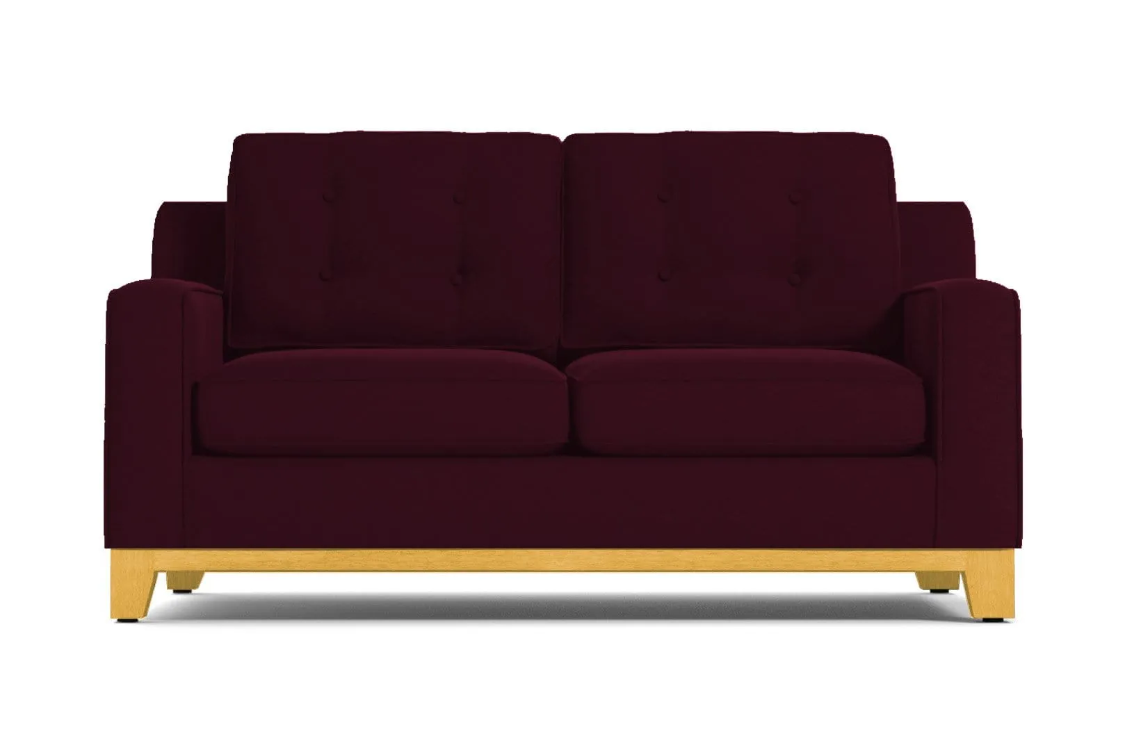 Brentwood Loveseat :: Leg Finish: Natural / Size: Loveseat Size - 62"w