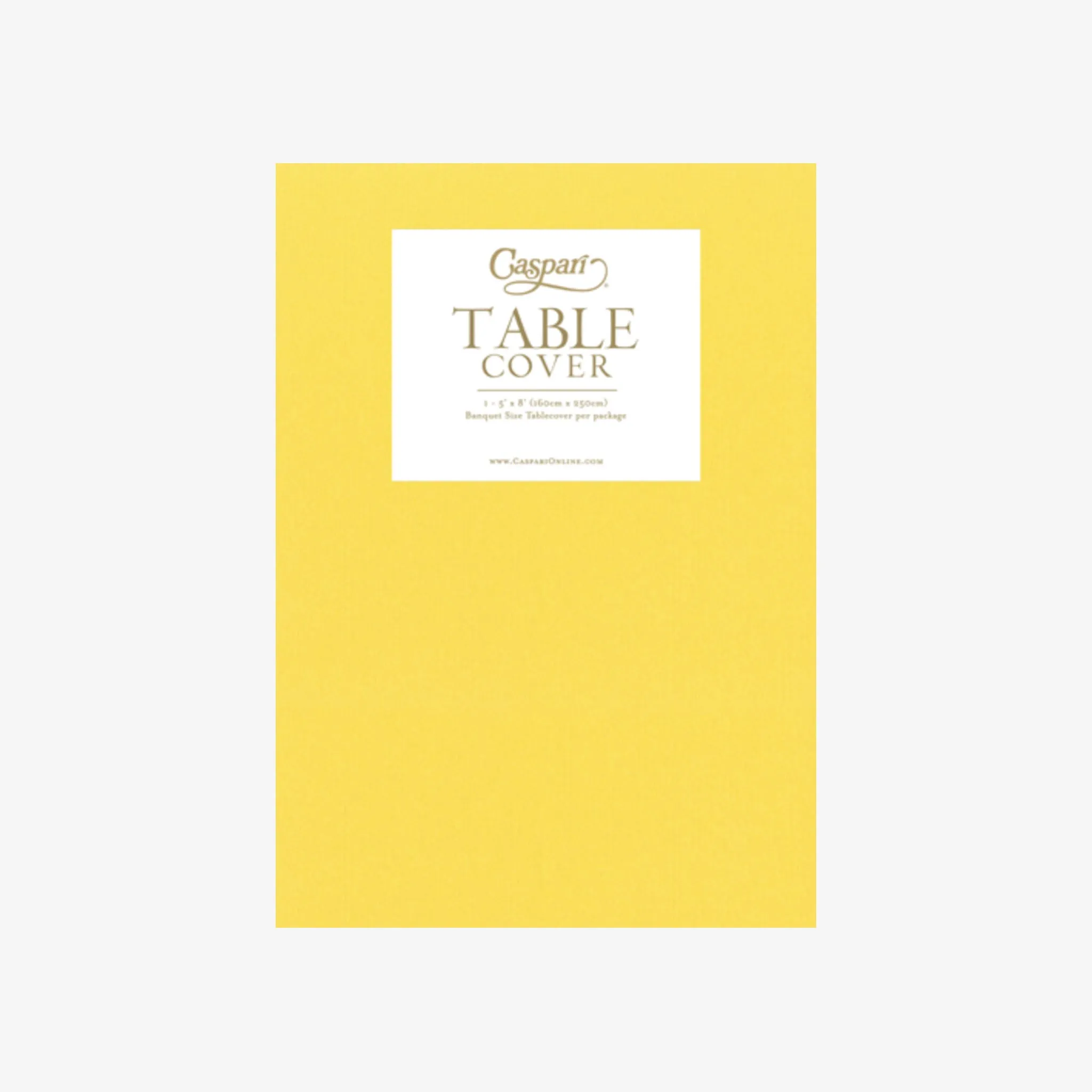 Caspari Paper Linen Tablecloth in Yellow