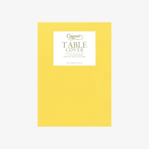 Caspari Paper Linen Tablecloth in Yellow