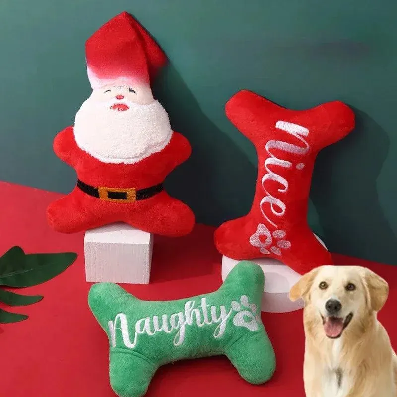 Christmas Chew Toys for Cat & Dog