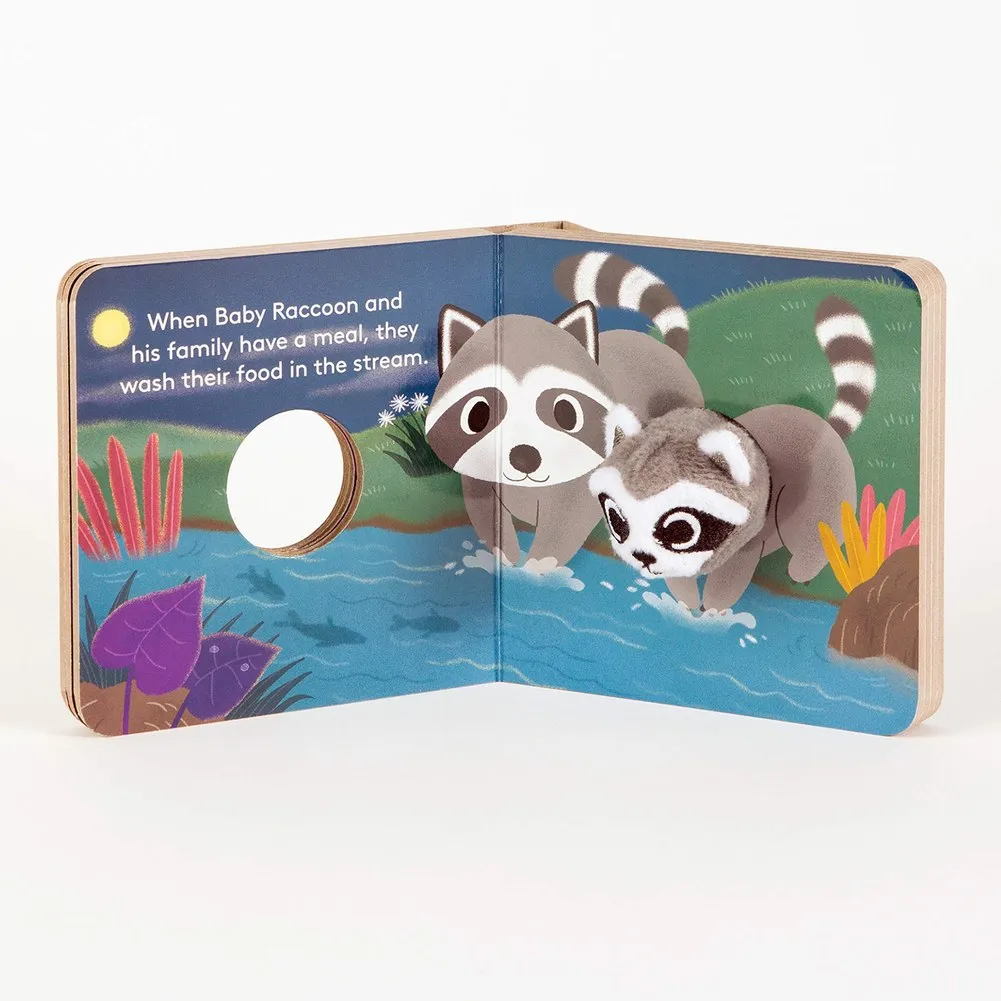 Chronicle Books Finger Puppet Book - Baby Raccoon