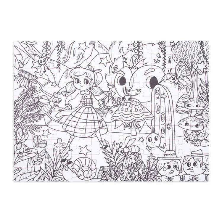 Coloring Puzzle: Secret Garden