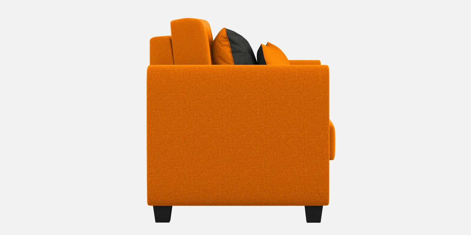 Cosmic Fabric 3 Seater Sofa in Vivid Orange Colour