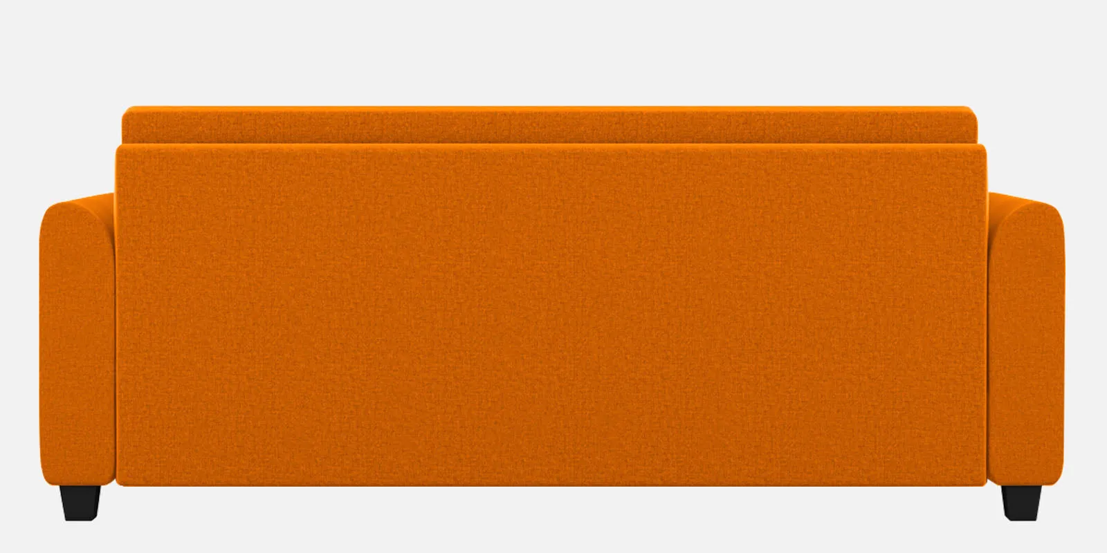 Cosmic Fabric 3 Seater Sofa in Vivid Orange Colour