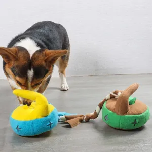 Curling Puzzle Dog Interactive Toy Treat Dispenser Toy