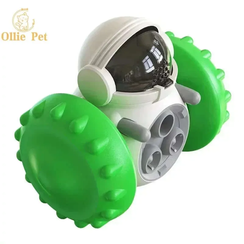 Dog Treat Toy Interactive Tumbler Robot Slow Food Feeder Puppy Cat Snack Treat Dispenser Dog Supplies