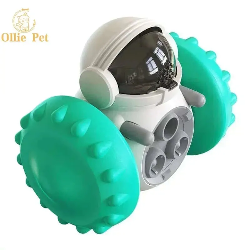 Dog Treat Toy Interactive Tumbler Robot Slow Food Feeder Puppy Cat Snack Treat Dispenser Dog Supplies