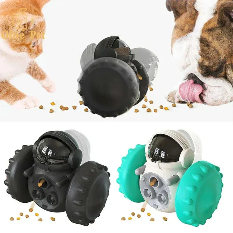 Dog Treat Toy Interactive Tumbler Robot Slow Food Feeder Puppy Cat Snack Treat Dispenser Dog Supplies