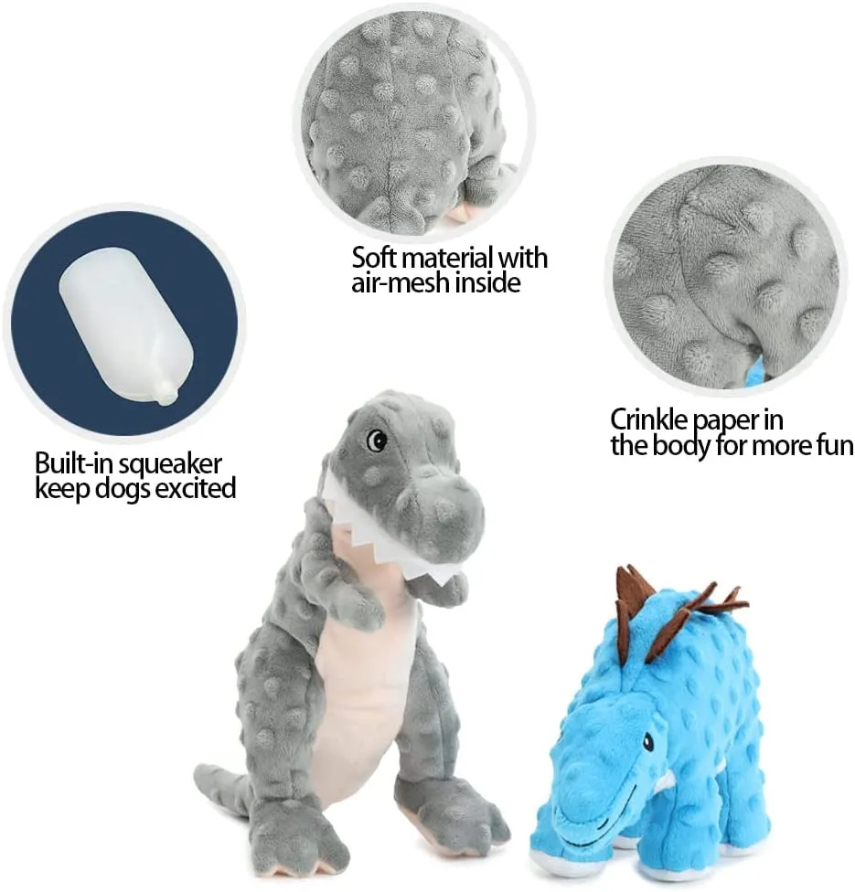 Durable Plush Dog Toy with Crinkle Paper