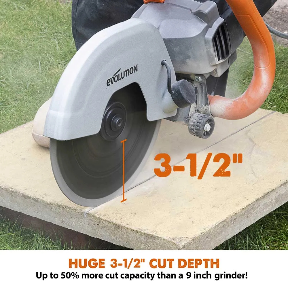 Evolution R230DCT | 9 in. | Electric Concrete Cut-Off Saw | Diamond Blade Included (Refurbished Like New)