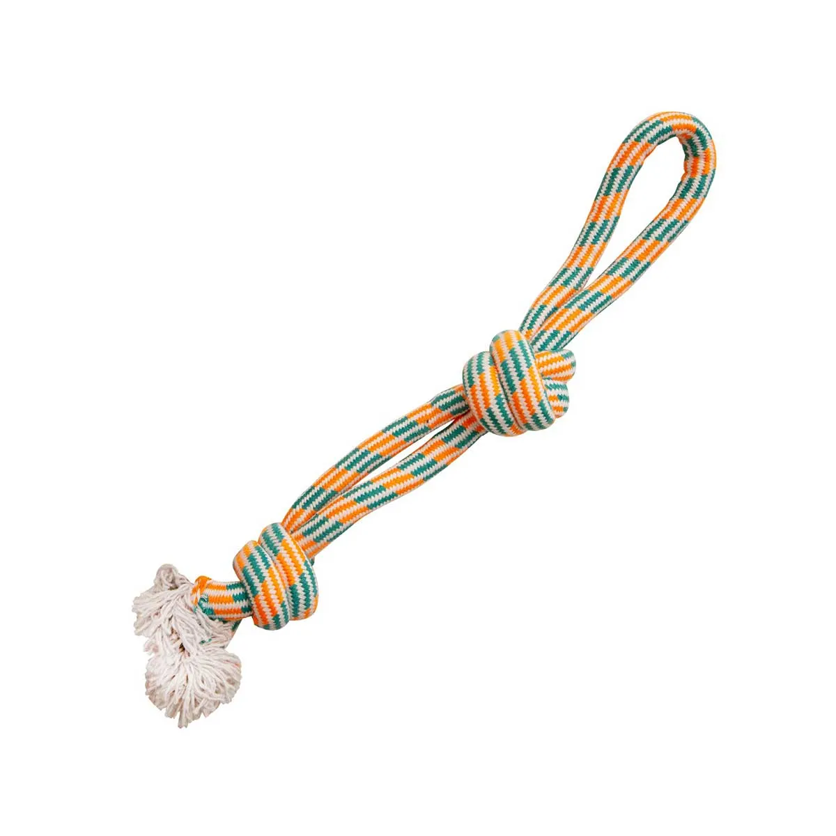 Fling N Floss Braided Rope Knot Dog Toy