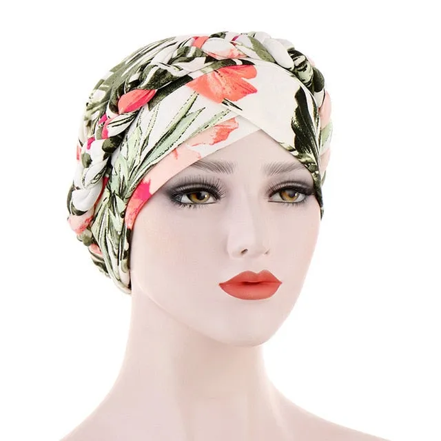 Floral Cotton Turban