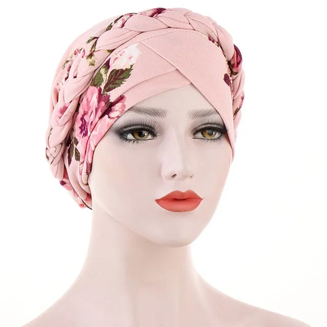 Floral Cotton Turban