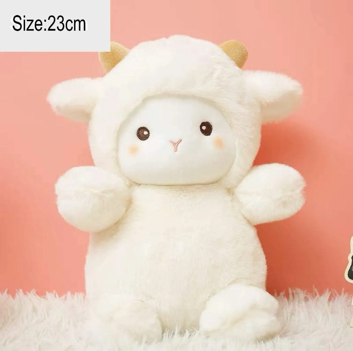 Fluffy Hair Super soft Elephant Lamb Cuddly Plushies Doll Stuffed Animals Long Plush Brown Bear Chick Baby Appease Doll toys Kid