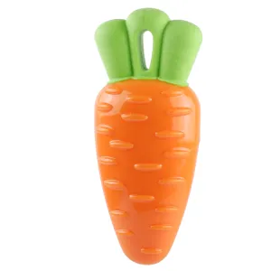 Fofos Vegi Bites Carrot Squeaky Toy for Dogs | For Medium Chewers