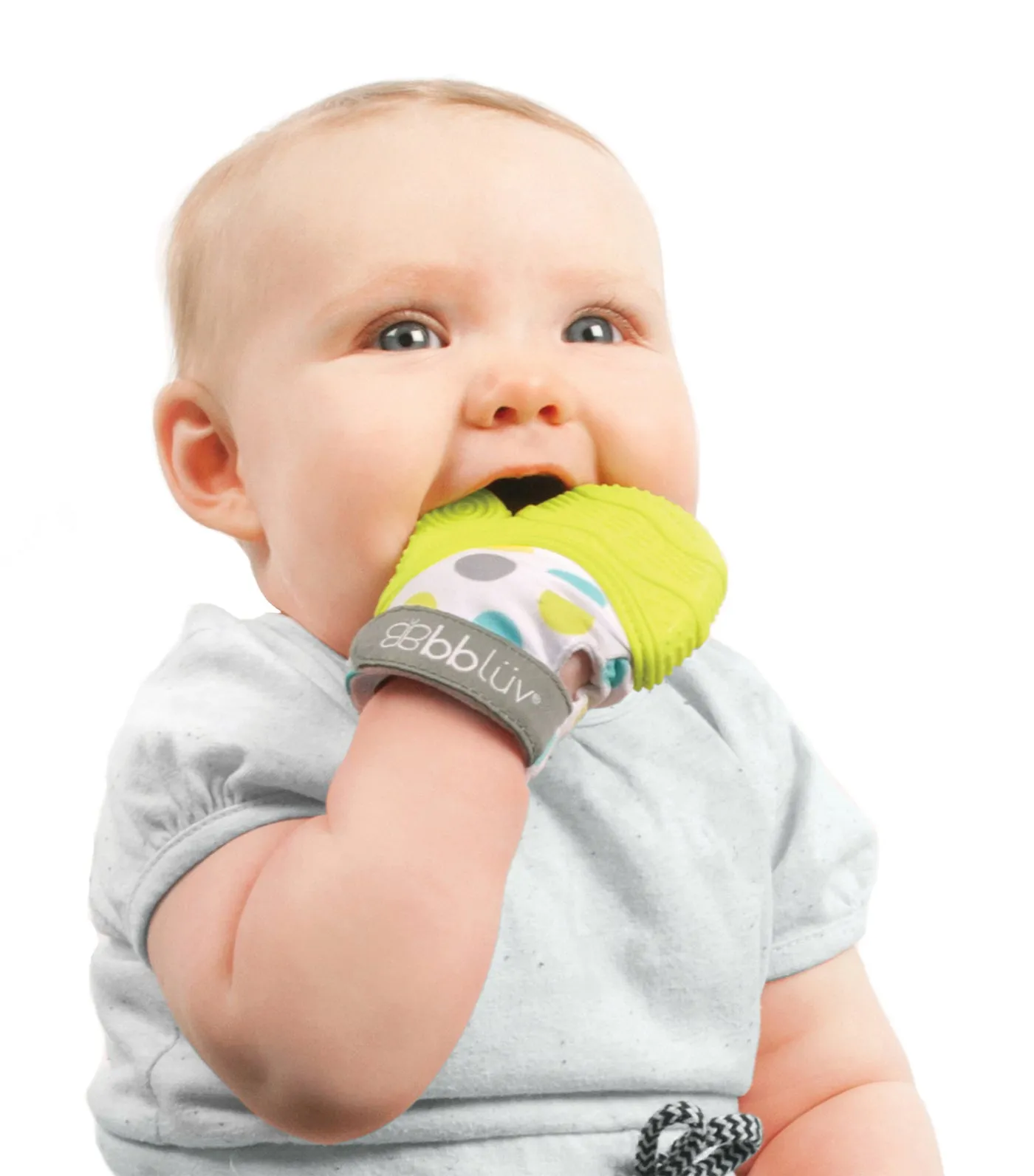 Glüv: Baby Teething Mitten - Lime