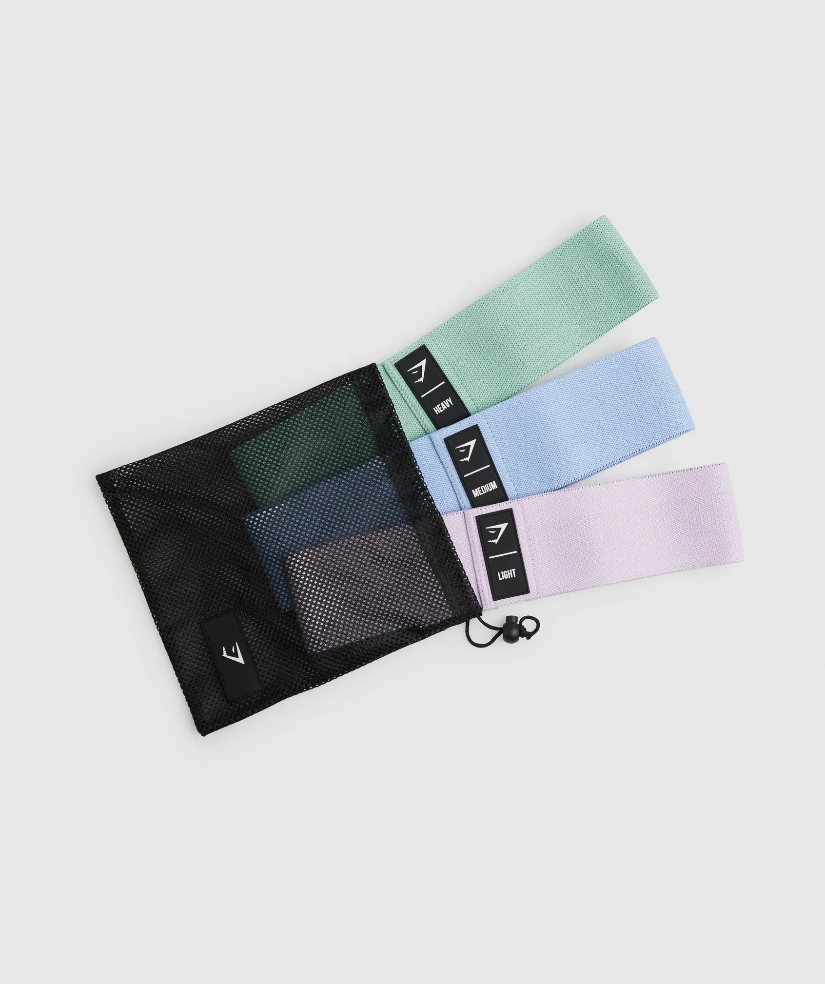 Gymshark Glute Set 3pk - Light Purple/Moonstone Blue/Cactus Green