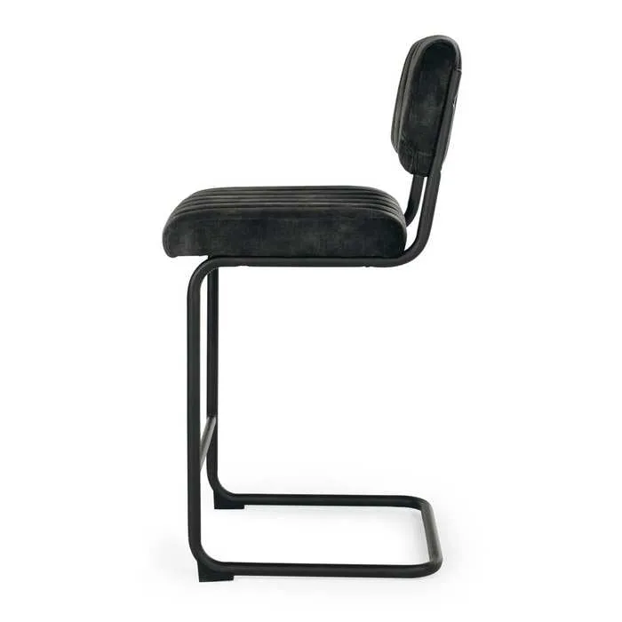 Halo Barstool - Anthracite Velvet