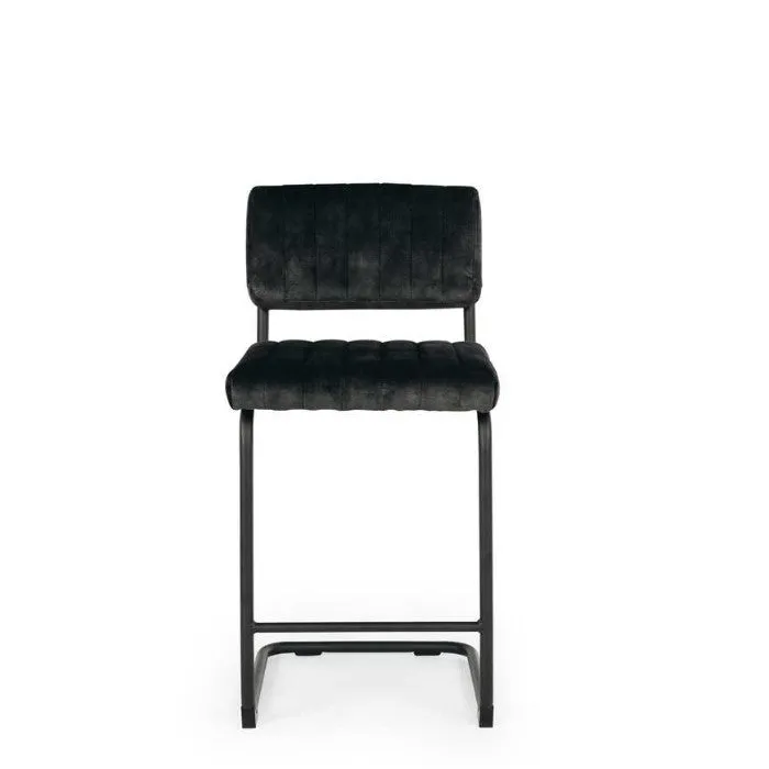 Halo Barstool - Anthracite Velvet