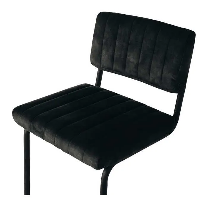 Halo Barstool - Anthracite Velvet