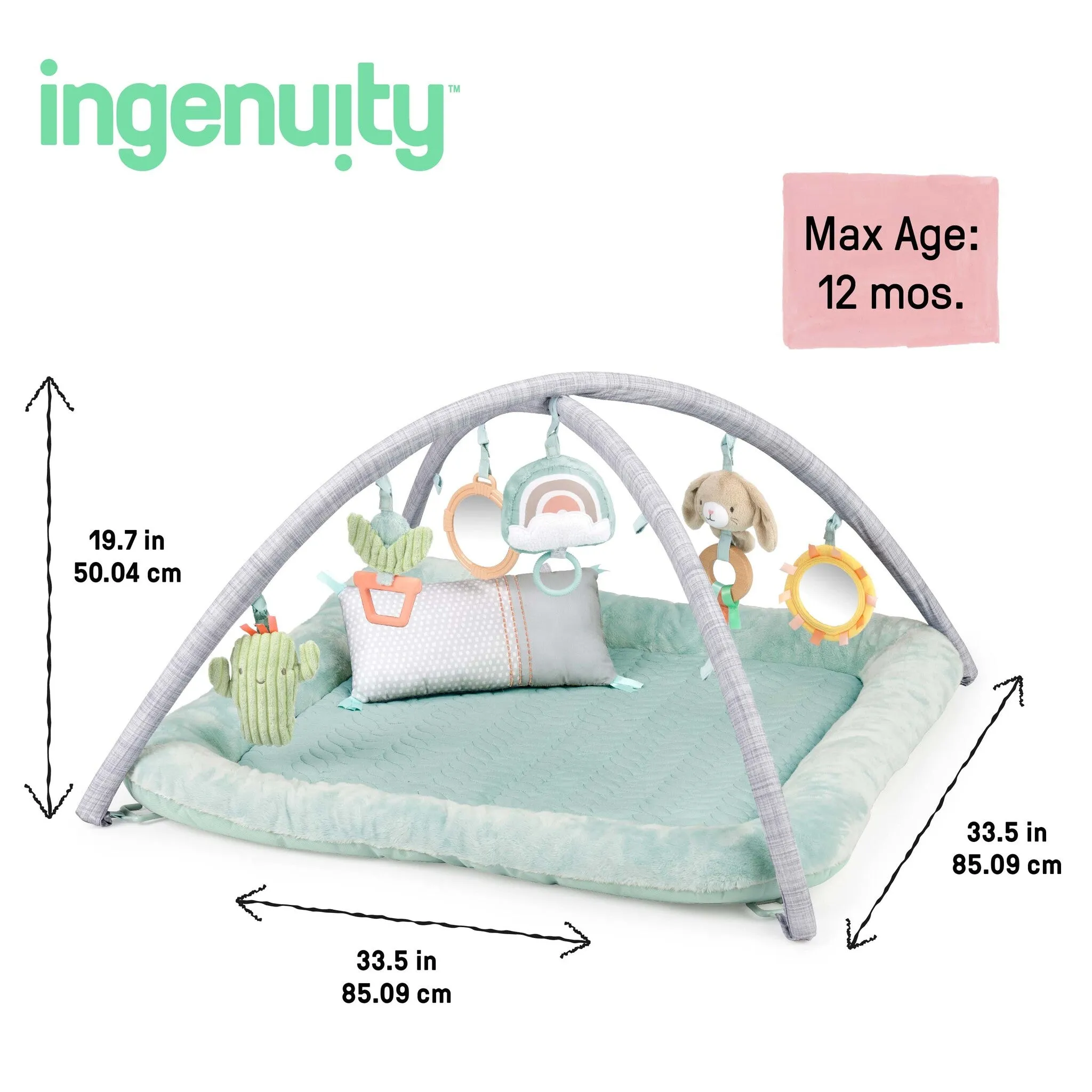 inGenuity - Calm Springs™ Plush Activity Gym - Chic Boutique