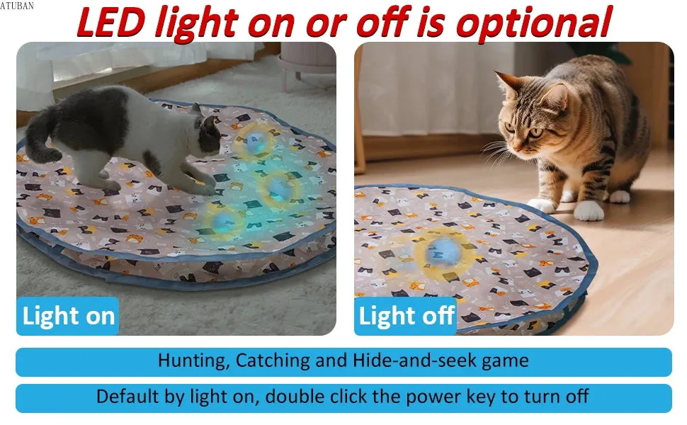 Interactive Electric Cat Toy with Motion Activation and Chirping Features