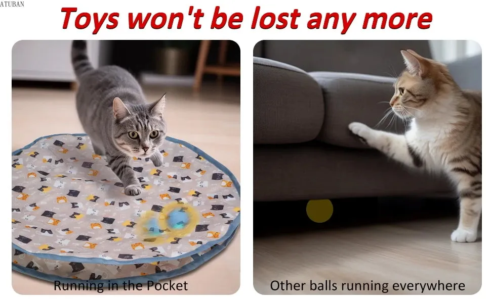 Interactive Electric Cat Toy with Motion Activation and Chirping Features