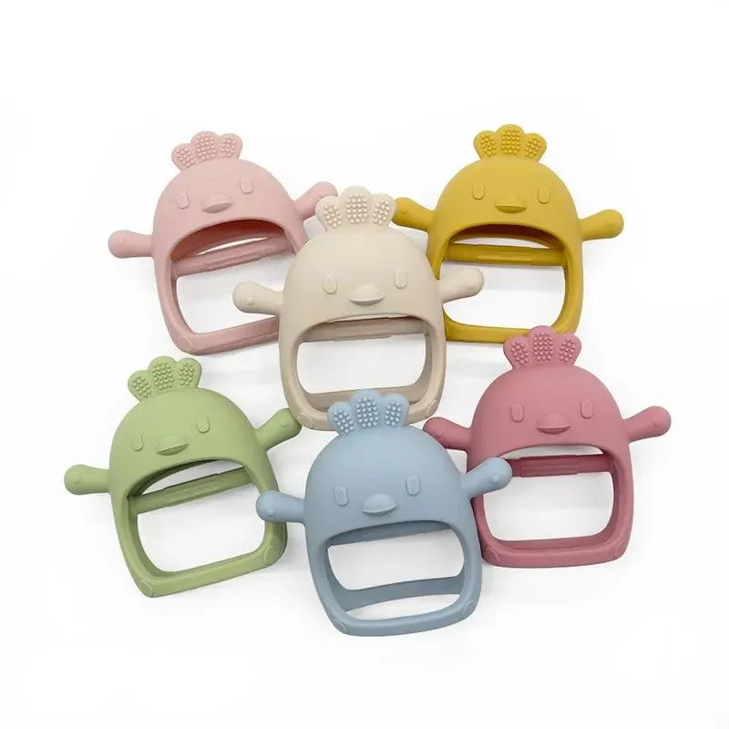 Kid-Proof Silicone Hand Teether Toy