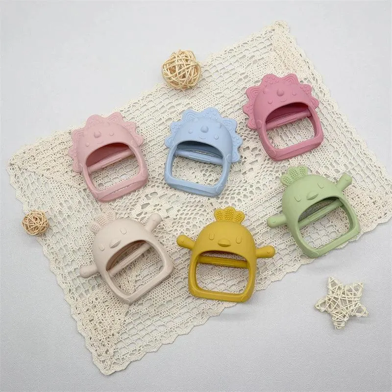 Kid-Proof Silicone Hand Teether Toy