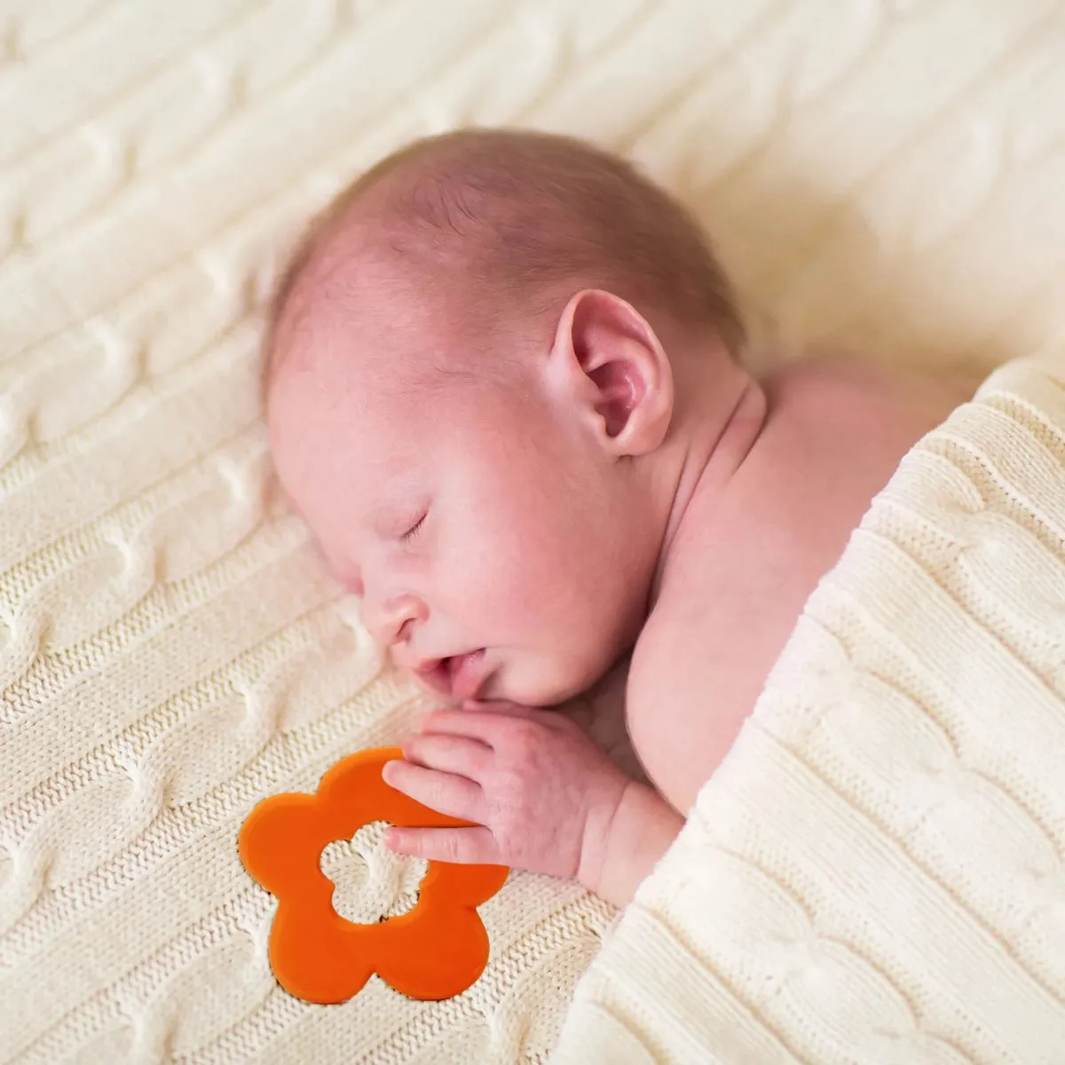 Lanco Orange Flower Baby Teether