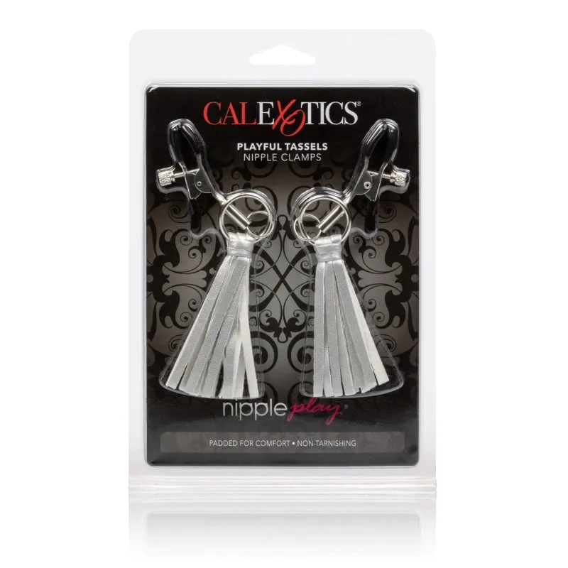 Nipple Play Playful Tassels Nipple Clamps -  Silver