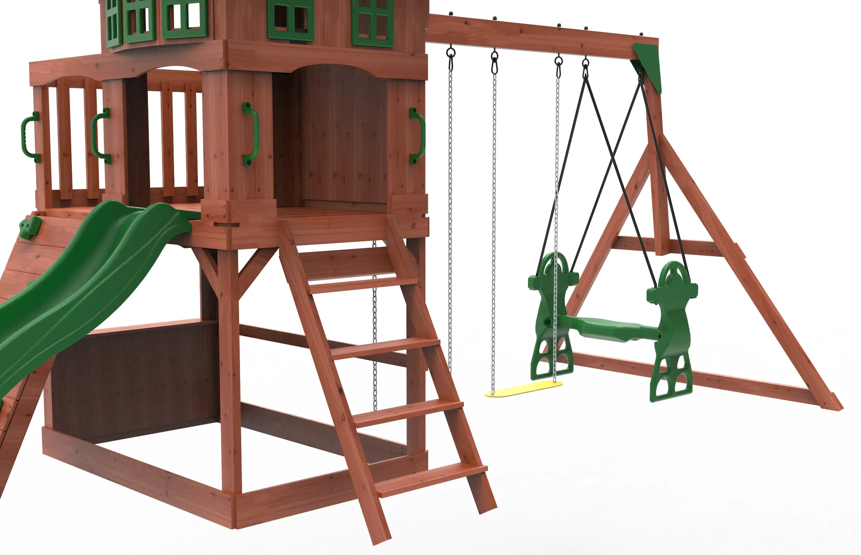 Playful peaks Swing Set