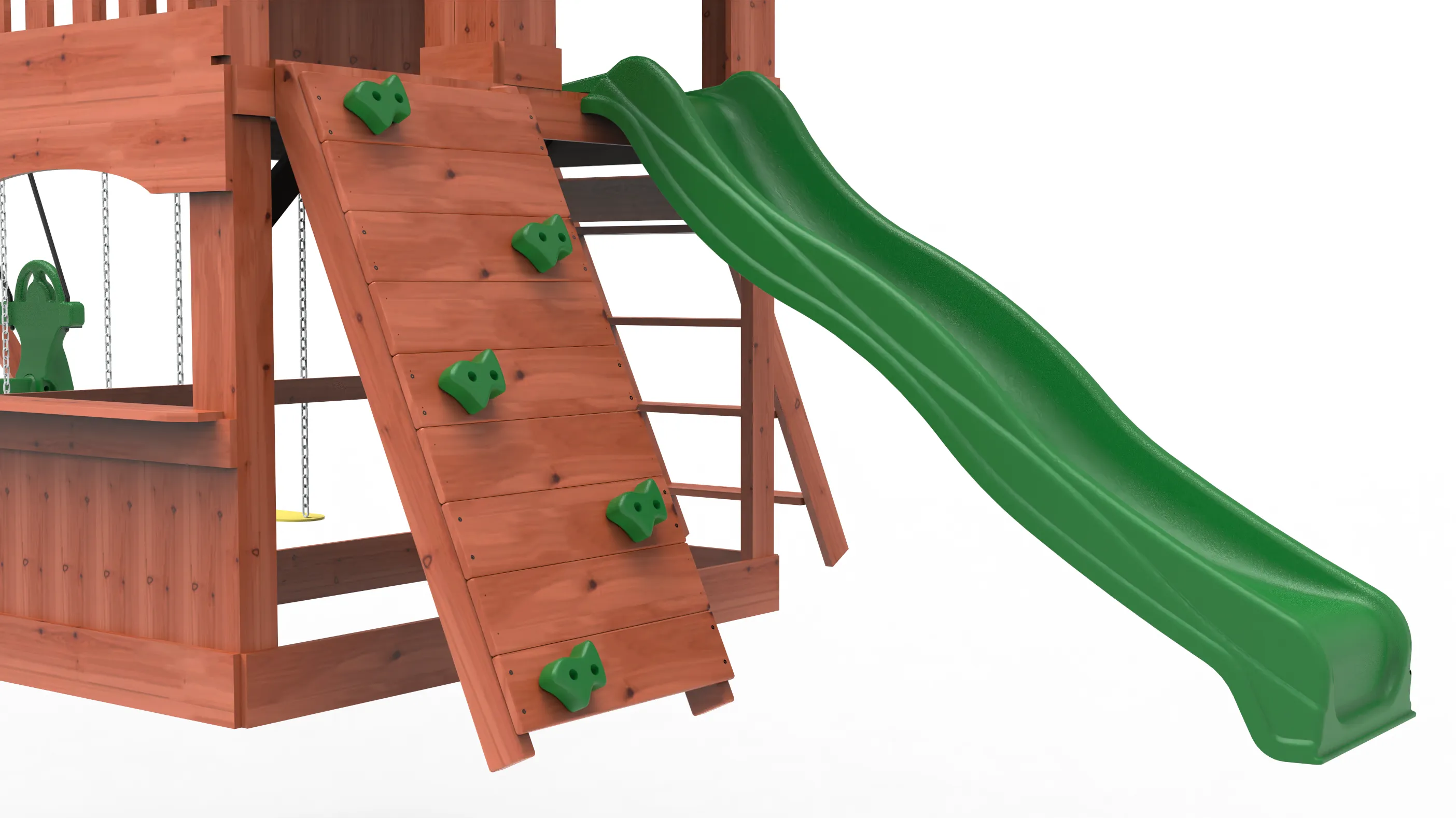 Playful peaks Swing Set