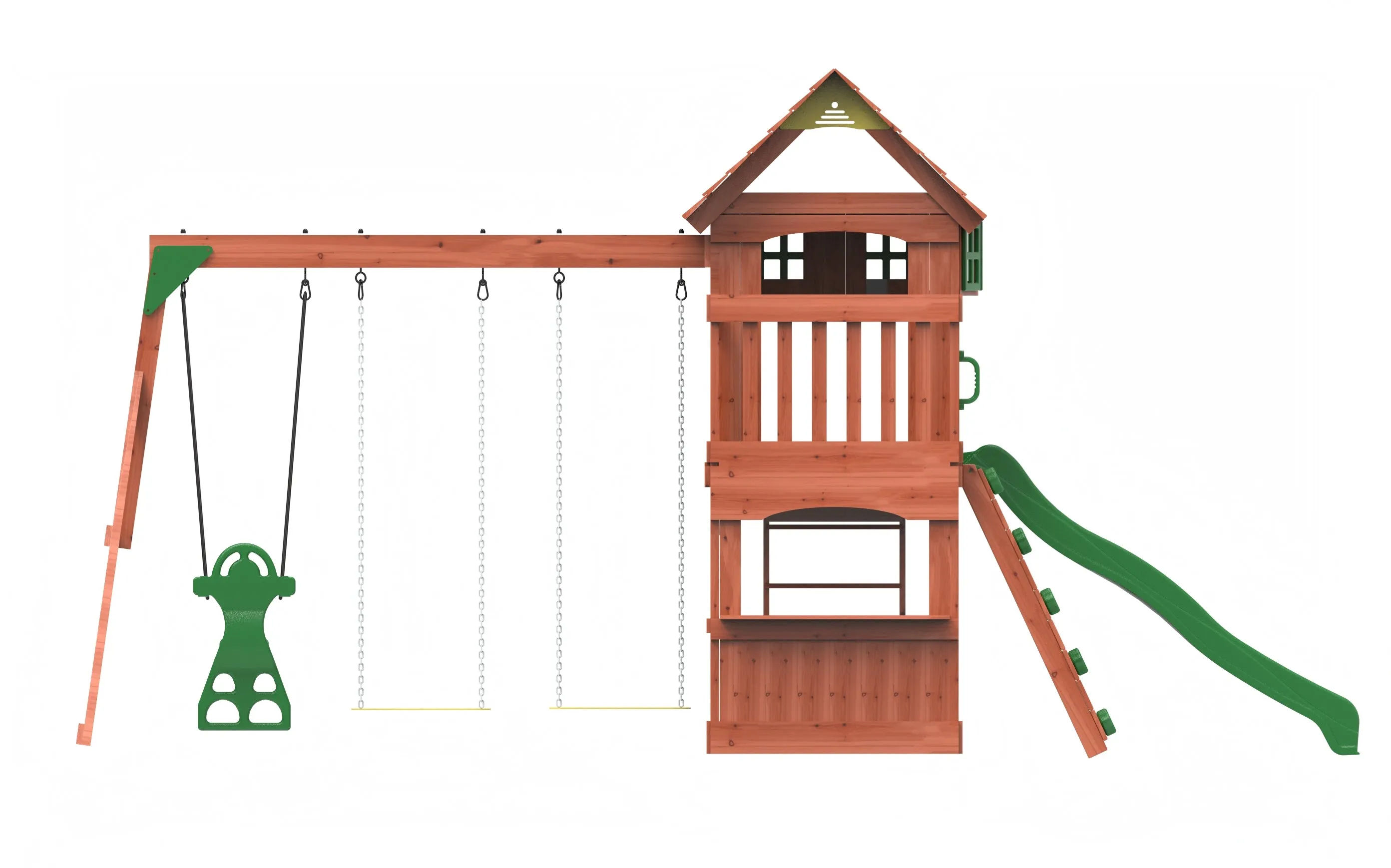 Playful peaks Swing Set