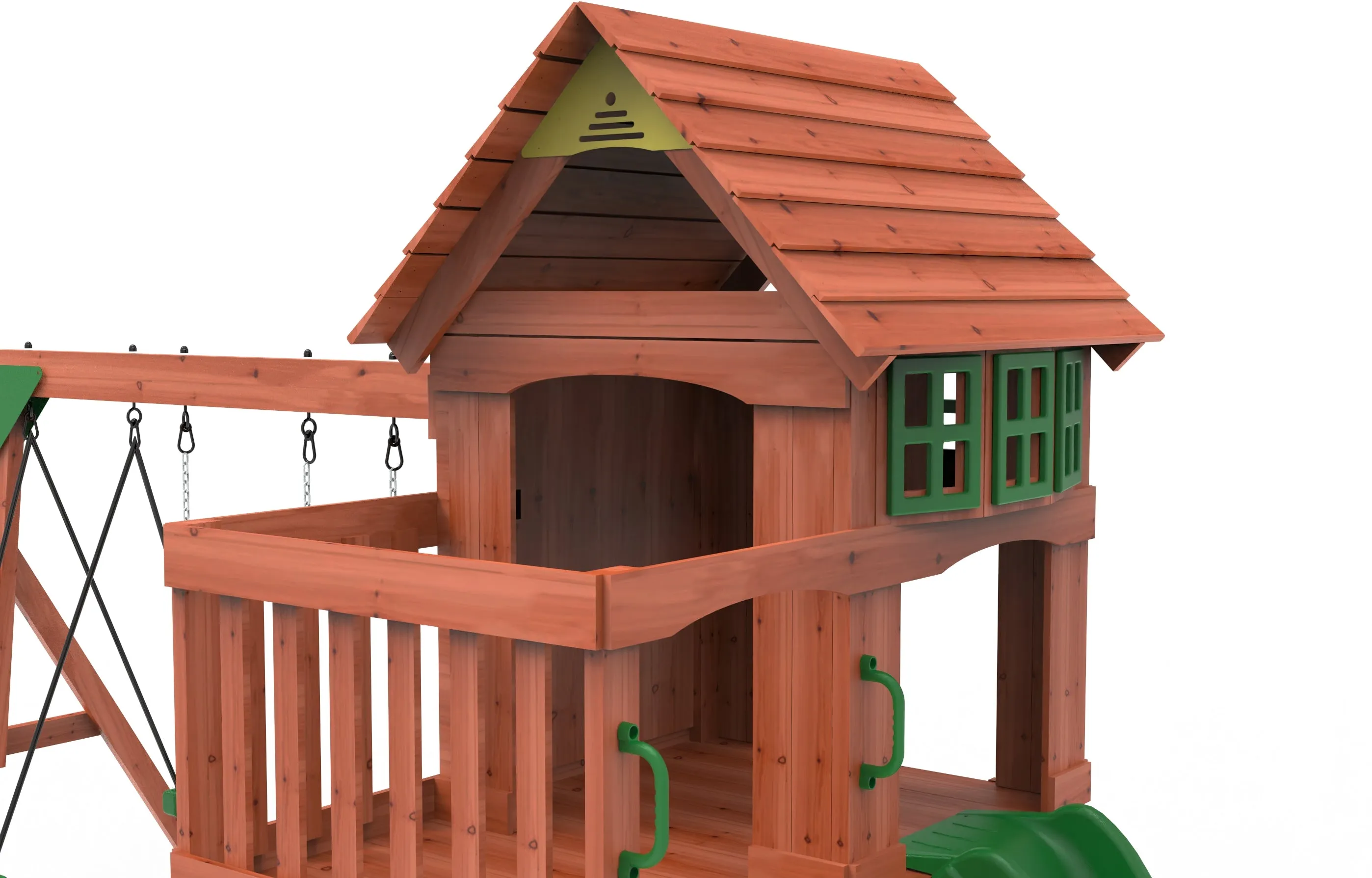 Playful peaks Swing Set