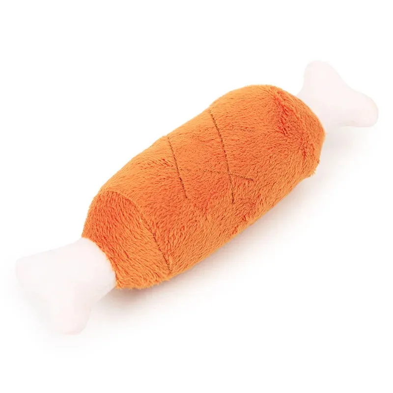 Plush Squeaky Dog Bone Toy