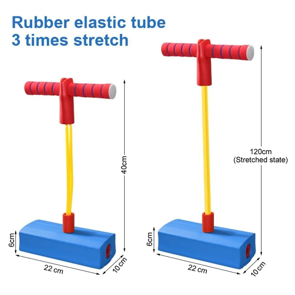 POGO STICK,HIGH ELASTIC RUBBER KIDS JUMPER TOYS UP TO INNOVATIVE BOUNCING TOYS FOR KIDS TRAINING, IMPROVED CHILDREN'S BALANCE, BOUNCING FUN MULTICOLOR