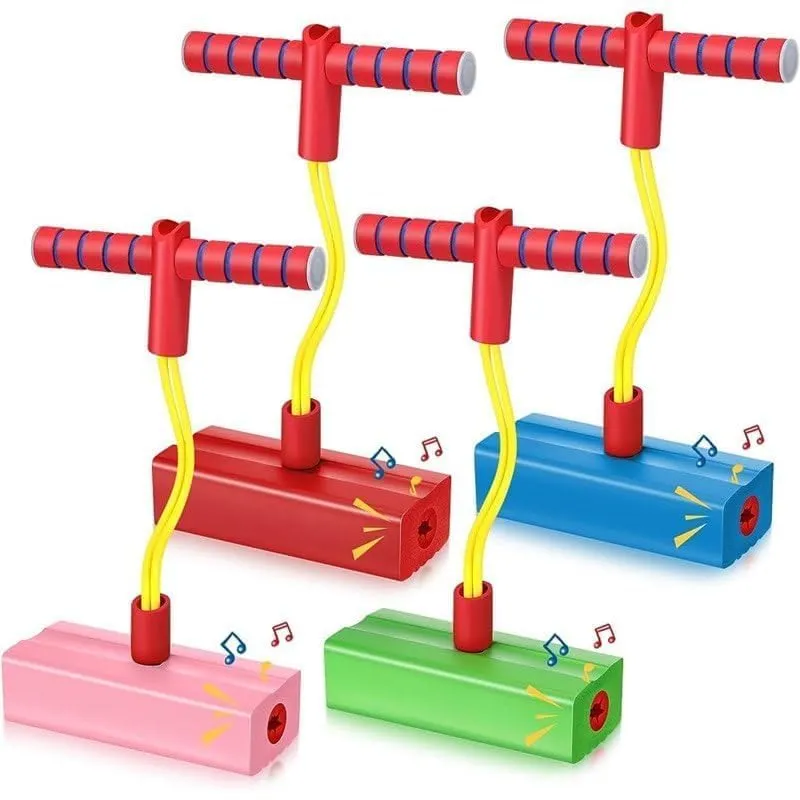 POGO STICK,HIGH ELASTIC RUBBER KIDS JUMPER TOYS UP TO INNOVATIVE BOUNCING TOYS FOR KIDS TRAINING, IMPROVED CHILDREN'S BALANCE, BOUNCING FUN MULTICOLOR