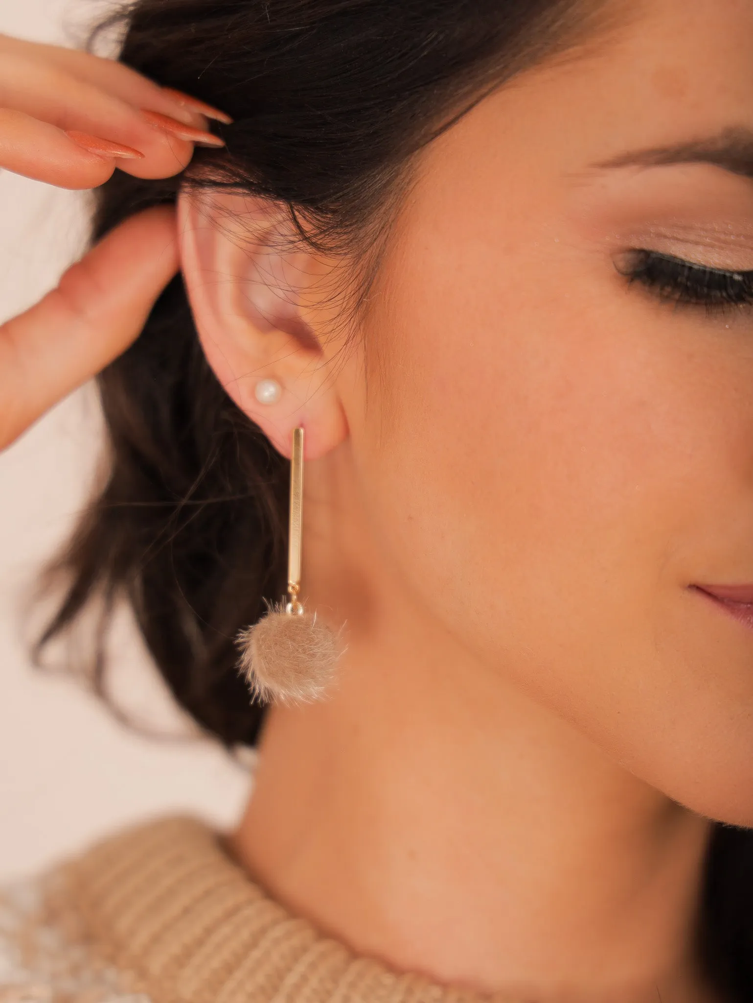 Puff Ball Earrings