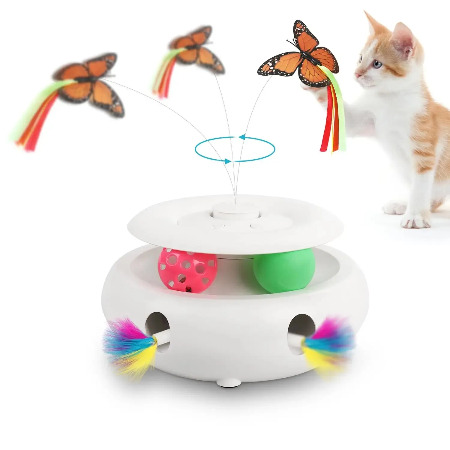 Rechargeable 3-in-1 Interactive Cat Toy