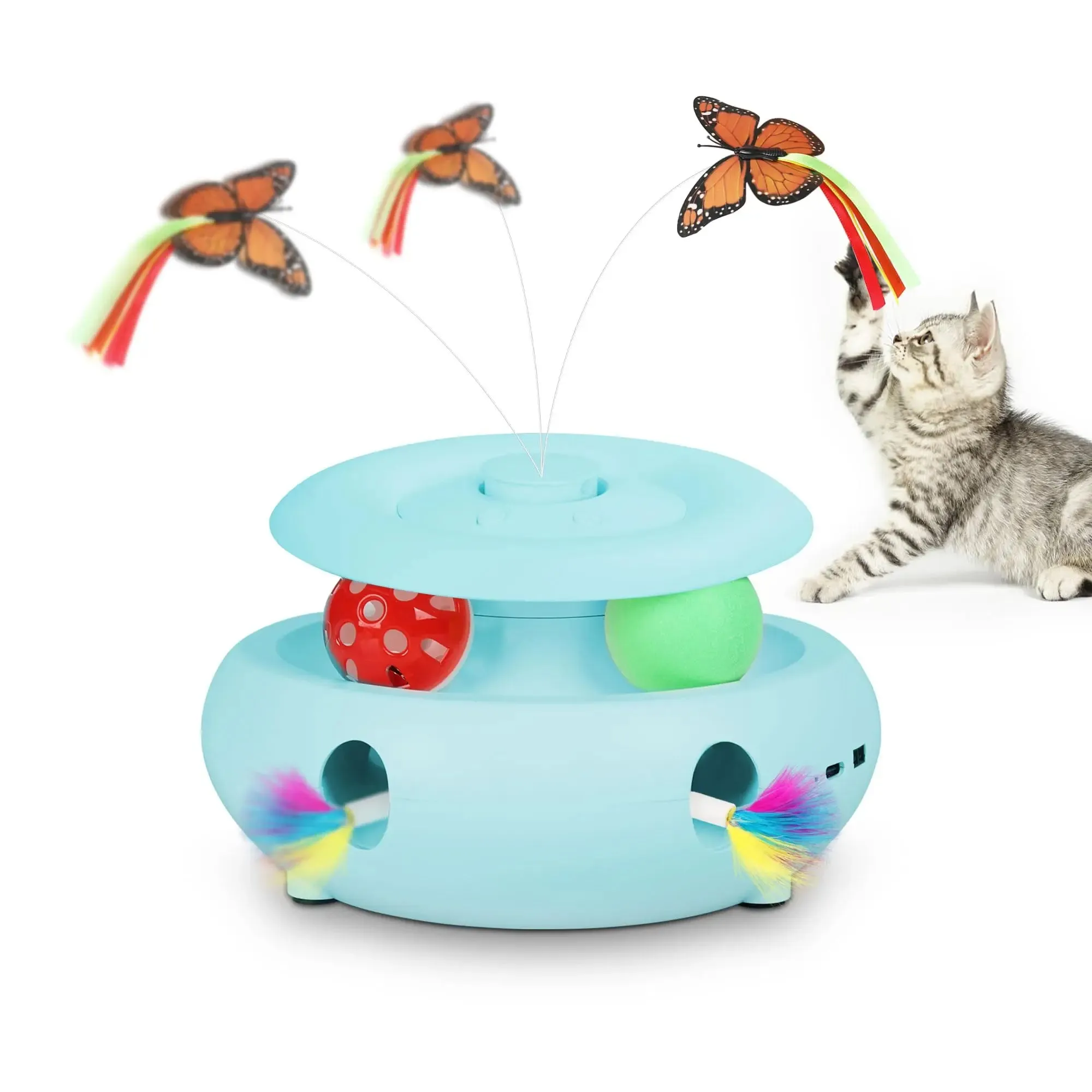 Rechargeable 3-in-1 Interactive Cat Toy