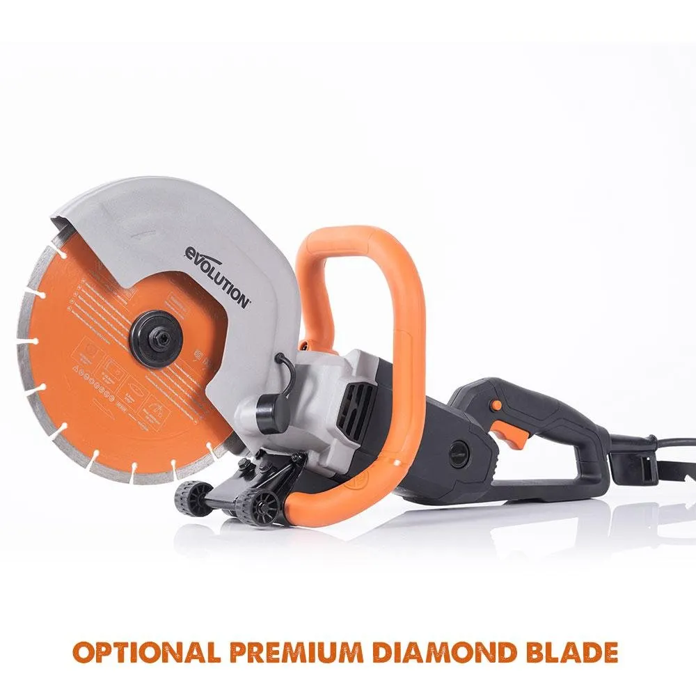 Refurbished Evolution R230DCT 230mm 9" Electric Disc Cutter Concrete Saw with Diamond Blade (B-Grade)